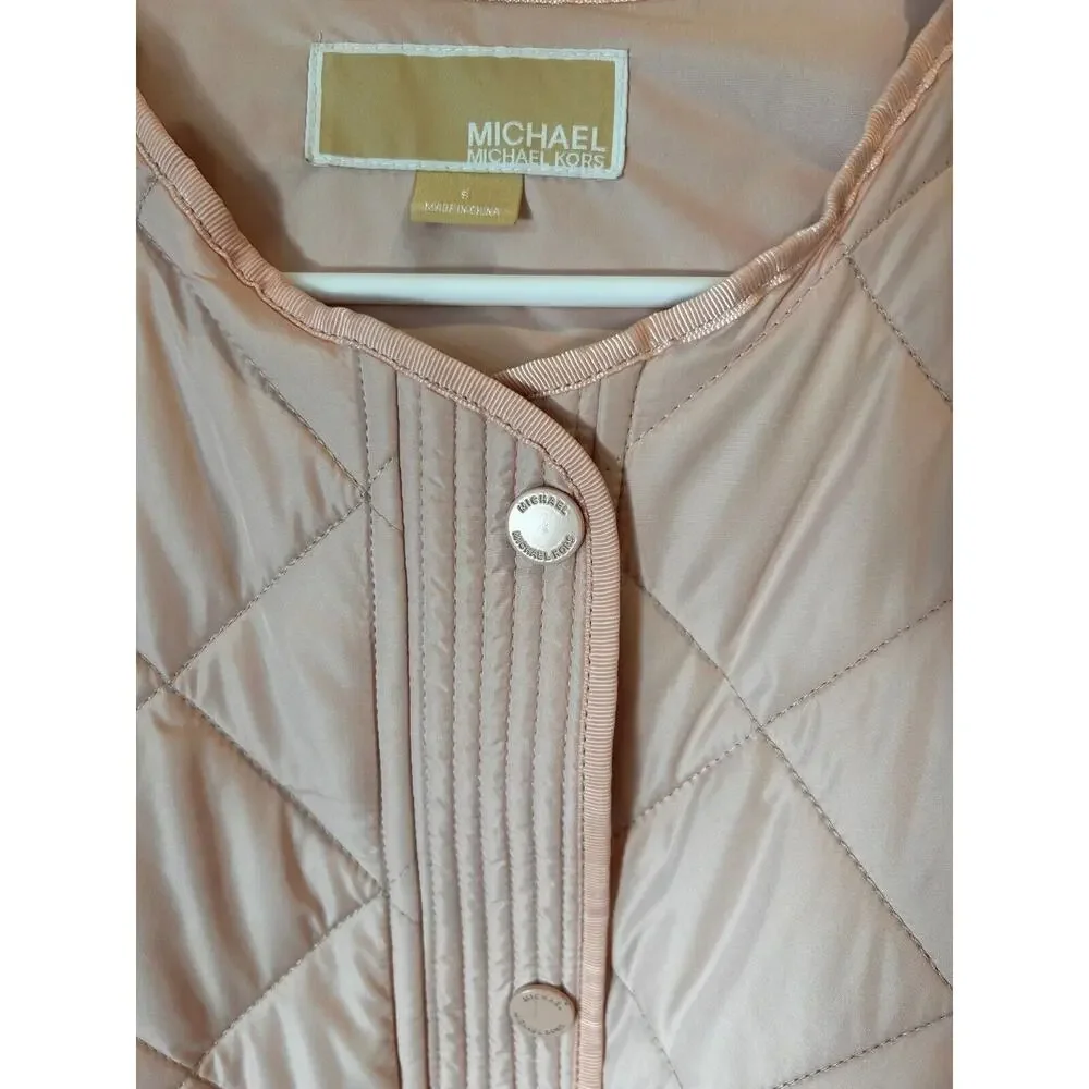Michael Michael KORS Diamond Quilt Polyfill Jacket S 4-8 NEW MSRP $275